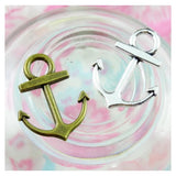 100pcs Anchor Charms DIY Jewelry Making Pendant Antique Silver Plated