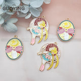 10pcs Alloy Dripping Oil Charm Pendant DIY Accessories