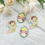 10pcs Alloy Dripping Oil Charm Pendant DIY Accessories