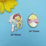 10pcs Alloy Dripping Oil Charm Pendant DIY Accessories