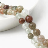 6/8mm Rutilated Quartz Beads Round Loose Gemstone Bead 15''