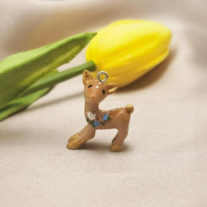10pcs 3D Elk Deer Resin Charms Pendants for DIY Jewelry Earring Keychain