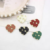 10pcs/Lot Heart Oil Enamel DIY Charms for Jewelry Making