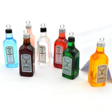 10Pcs Resin Wine Bottle Charm DIY Pendant Jewelry Keychain Earrings Necklace