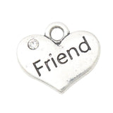 Mixed Heart Mum Nanny Charms 15*17mm 10pcs