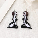 8 Pcs Acrylic Skull Horror Doll Charms for Earring Pendant Necklace DIY