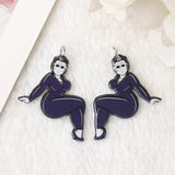 8 Pcs Acrylic Skull Horror Doll Charms for Earring Pendant Necklace DIY