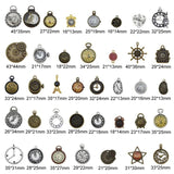 20PCS Steampunk Watch Face Charm for Jewelry Making
