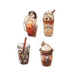8Pcs Halloween Charms Acrylic Earring Pendant DIY Accessory