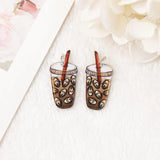 8Pcs Halloween Charms Acrylic Earring Pendant DIY Accessory