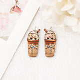 8Pcs Halloween Charms Acrylic Earring Pendant DIY Accessory