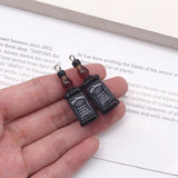 10pcs Mini Wine Bottle Resin Charms 3D Pendant For Earring DIY Jewelry