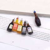 10pcs Mini Wine Bottle Resin Charms 3D Pendant For Earring DIY Jewelry
