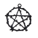 10pcs Antique Silver Pentagram Charms for Jewelry Making
