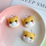 10Pcs Cartoon Animals Resin Charms for DIY Jewelry Making