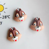10Pcs Cartoon Animals Resin Charms for DIY Jewelry Making