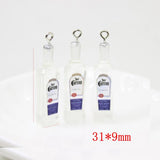 10Pcs Drink Bottle Resin Charm Pendant DIY Jewelry Making Accessories