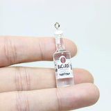 10Pcs Drink Bottle Resin Charm Pendant DIY Jewelry Making Accessories