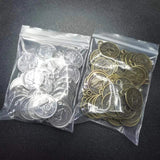 50PCS Antique Bronze Coin Charms Pendant for Jewelry Making