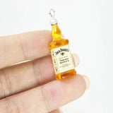 10Pcs Resin Alcohol Charm 3D Bottle Pendant DIY Jewelry Making Accessory