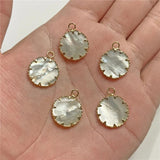 Mother-of-pearl Shell Charm Pendant for Jewelry Making