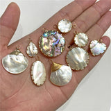 Mother-of-pearl Shell Charm Pendant for Jewelry Making