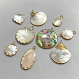Mother-of-pearl Shell Charm Pendant for Jewelry Making
