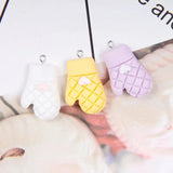 10pcs Baking Gloves Resin Charms DIY Jewelry Findings Keychain Earring