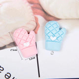 10pcs Baking Gloves Resin Charms DIY Jewelry Findings Keychain Earring