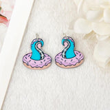 8Pcs Tentacles Spooky Charms Coffin Plant Power Earring Pendant Necklace DIY