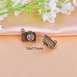 10pcs Retro Camera Metal Charms for Jewelry Making 14x17mm