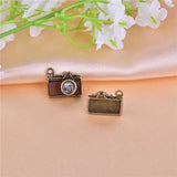 10pcs Retro Camera Metal Charms for Jewelry Making 14x17mm