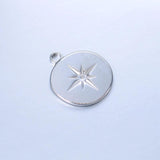 18mm*21mm Stainless Steel Star Pendant Charms 3pcs/Lot