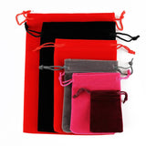 10Pcs 5x7 Velvet Bag Drawstrings Small Jewelry Gift Display Pouches Flannel Sach