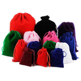 10Pcs 5x7 Velvet Bag Drawstrings Small Jewelry Gift Display Pouches Flannel Sach