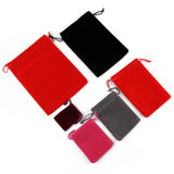 10Pcs 5x7 Velvet Bag Drawstrings Small Jewelry Gift Display Pouches Flannel Sach