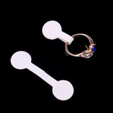 100Pcs Paper Jewelry Sticker Ring Size Tag Labels Display Cards