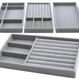 Velvet Jewelry Storage Box Earring Drawer Organizer