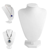Faux Leather Mannequin Jewelry Necklace Display Holder Bust Stand