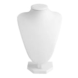 Faux Leather Mannequin Jewelry Necklace Display Holder Bust Stand