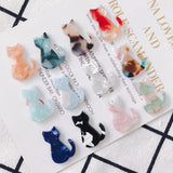 10pcs 25mm Cat Acrylic Charms Pendant DIY Jewelry Accessories