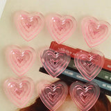 10Pcs Pink Heart Charms DIY Jewelry Making Earrings Necklace Pendant