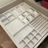 Portable Velvet Jewelry Display Tray Case Stackable Jewellery Holder