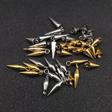 20 pcs Stainless Steel Cone Earring Necklace Pendant Jewelry Making Components