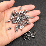 20 pcs Stainless Steel Cone Earring Necklace Pendant Jewelry Making Components