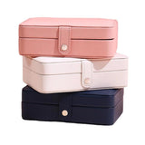 Girl's Jewelry Box Leather Double Layer Organizer Display Travel Case