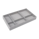 Velvet Jewelry Display Tray Case Stackable Jewellery Holder Portable