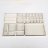 Velvet Jewelry Tray Case Stackable Display Box