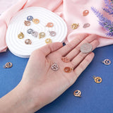 10pcs Stainless Steel Paw Print Charms for DIY Jewelry Making