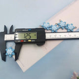 10Pcs European Christmas Snowflake Charms for Jewelry Making Findings C1072